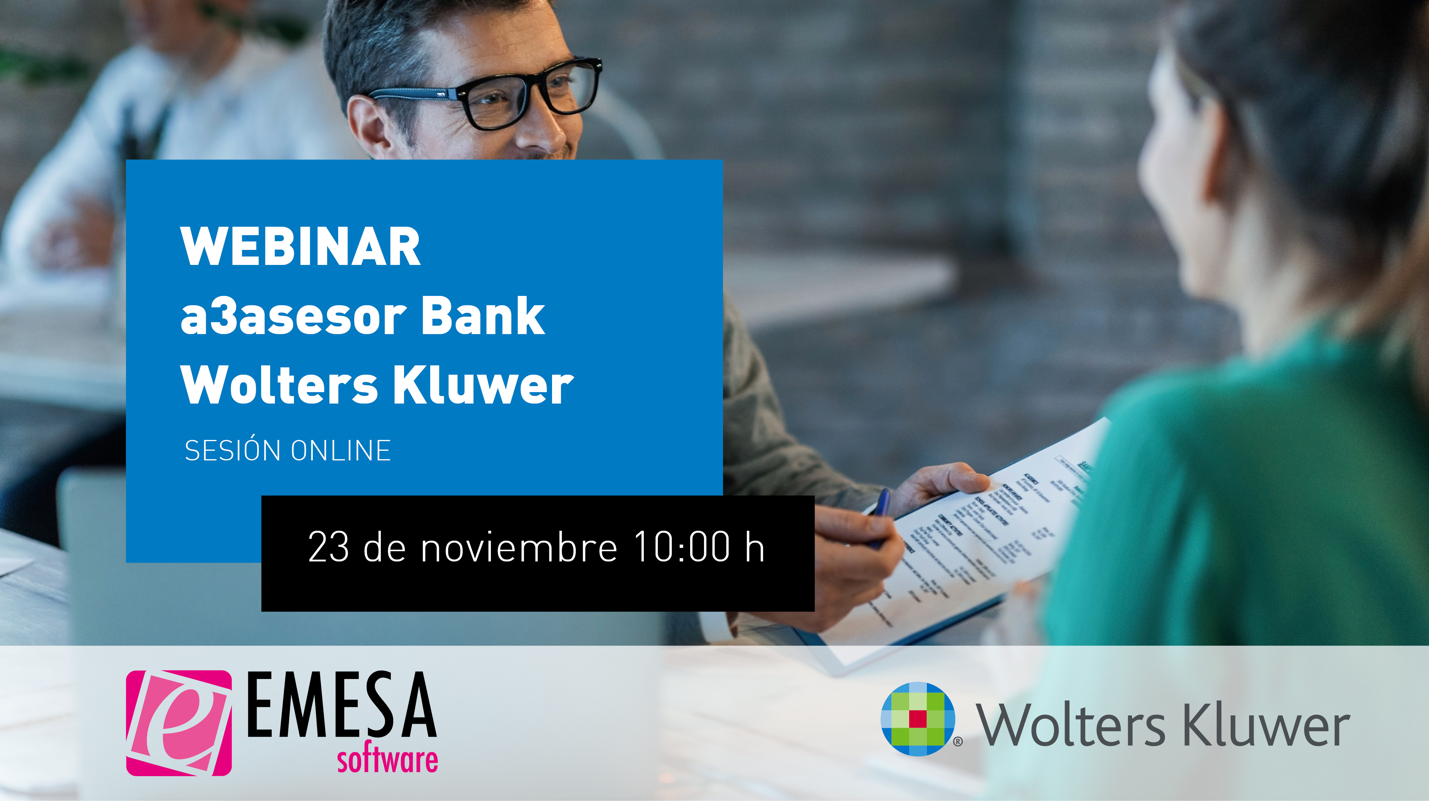 Webinar a3asesor Bank - 23 de Noviembre 2023- Wolters Kluwer