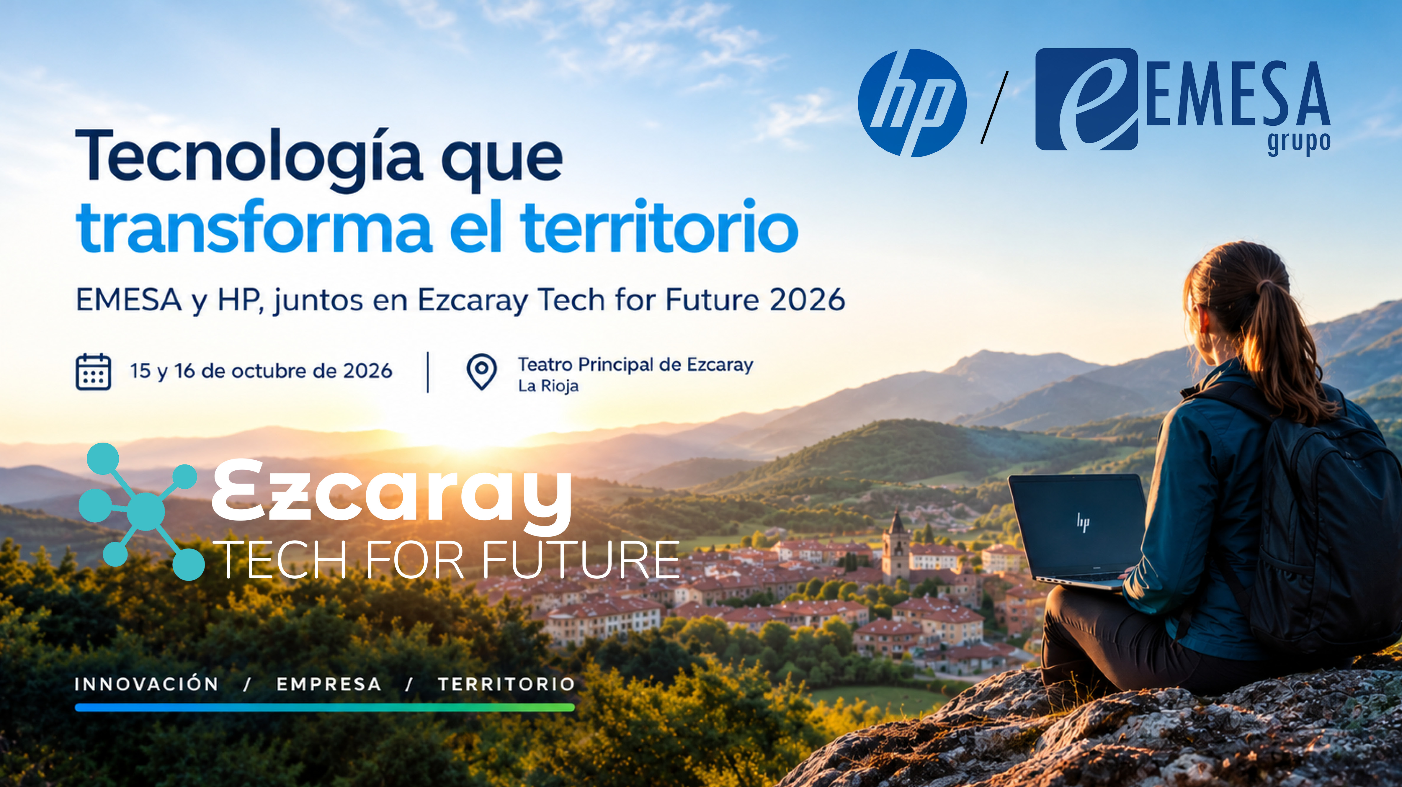 EMESA y HP llevan la innovación y la inteligencia artificial a Ezcaray Tech for Future 2026